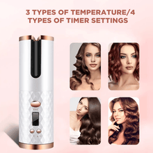 Load image into Gallery viewer, Wireless Auto Rotation Curling Iron