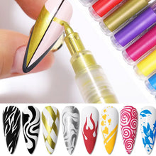 Load image into Gallery viewer, 12 Colors Ultra Thin Curve Manicure Marker
