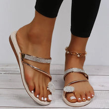 Load image into Gallery viewer, Summer Shiny Rhinestone Sandals