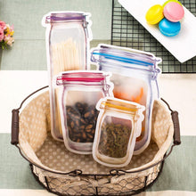 Load image into Gallery viewer, Jar Zipper Bags, set of 5