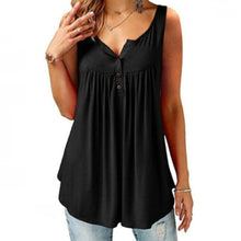 Load image into Gallery viewer, Comfy Loose Button Sleeveless Tank Top For Women