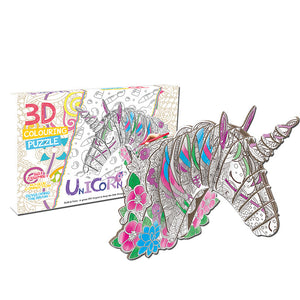 Creative Unicorn 3D Color Puzzles Set