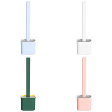 Load image into Gallery viewer, Silicone Toilet Brush and Holder Set