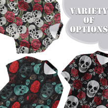Load image into Gallery viewer, Casual  V Neck Skull Print Shirt