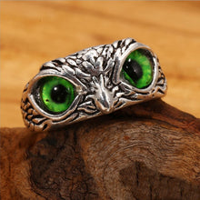 Load image into Gallery viewer, Demon Eye Owl Ring Adjustable
