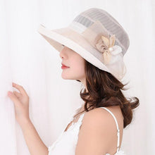 Load image into Gallery viewer, Womens Beach Sun Straw Hat