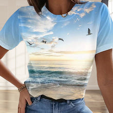 Load image into Gallery viewer, Women&#39;s Casual 3D Printed Painting T-shirt