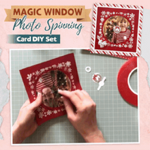 Load image into Gallery viewer, Magic Window Photo Spinning Card DIY Set
