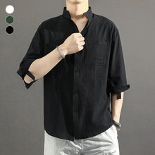 Load image into Gallery viewer, Short Sleeve Linen Shirt