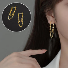 Load image into Gallery viewer, Sequins Chain Tassel Earrings