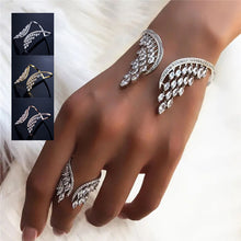Load image into Gallery viewer, Angel Wings Ring &amp; Bracelet