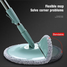 Load image into Gallery viewer, Rotating Round Microfiber Flat Mop