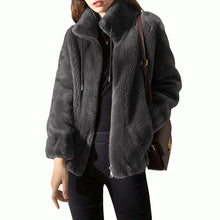 Load image into Gallery viewer, Padded Coat Stand-collar Double-faced Fleece Jacket