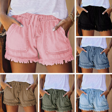 Load image into Gallery viewer, Women&#39;s Casual Denim Shorts