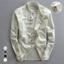Load image into Gallery viewer, Men&#39;s Casual Linen Shirt