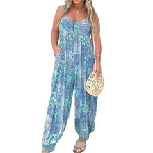 Load image into Gallery viewer, Patchwork Print Loose Jumpsuit