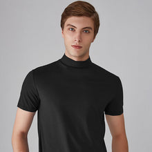 Load image into Gallery viewer, Mens High Neck Slim Fit T-shirt
